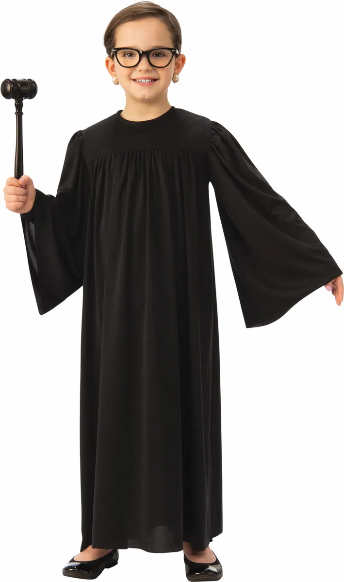 Robe de juge pour enfants | Robe de justice de la Cour suprême noire