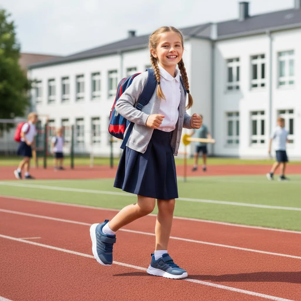 Raoendis Baskets Enfants Chaussures de Sport Garçons Filles Kids Sneakers Running Fitness Shoes Antidérapantes Respirant Légères Indoor Outdoor