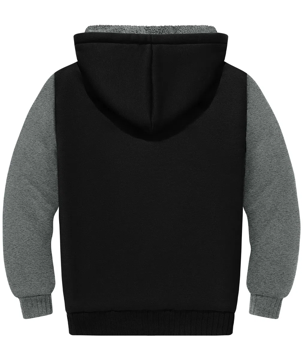 SwissWell Veste Polaire Garçon Sweat à Capuche Enfants avec Zippé Hoodie Chaud Ourdoor Veste d'hiver Manches Longues Sport Sweatshirt Automne Hooded