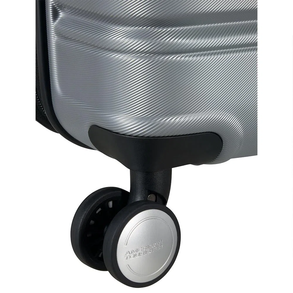 American Tourister Flashline - Spinner L, étui, 78 cm, 100/109 L, argenté (Sky Silver)