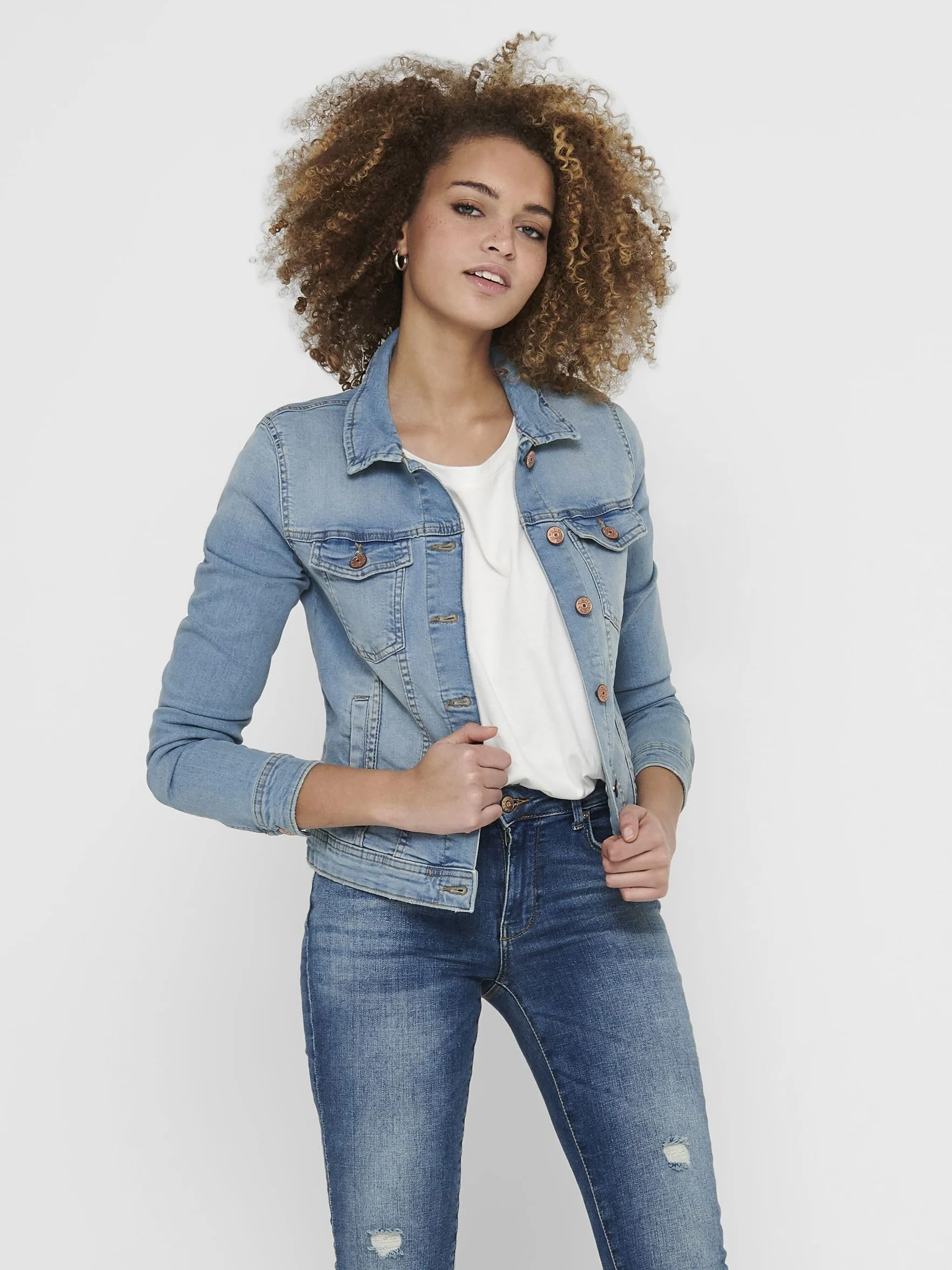 Only Onltia Life Jacket Bb Col Bex168a Noos Veste en jean Femme