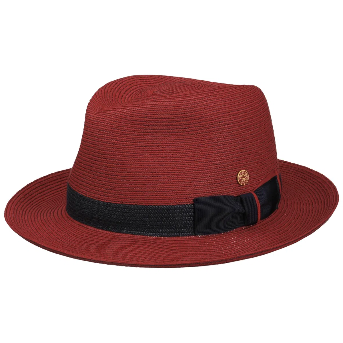 Mayser Chapeau en Paille Samuel Livorno Fedora Homme - Made in The EU de Plage Soleil Printemps-ete Ete