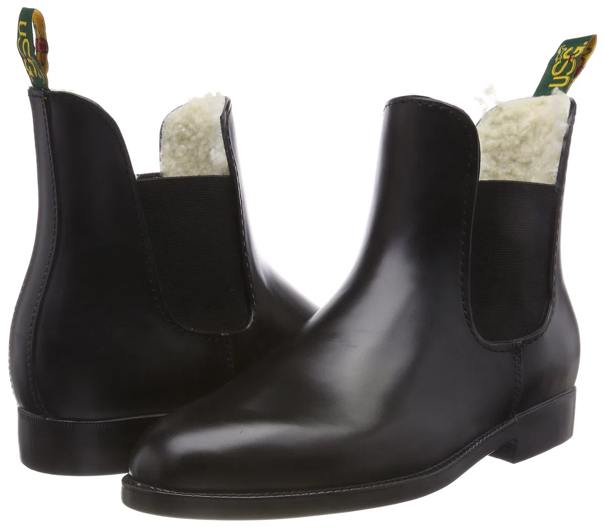 United Sportproducts Germany USG 23334 Paire de Bottes d'équitation pour l'hiver avec élastiques, Pointure 34 Noir
