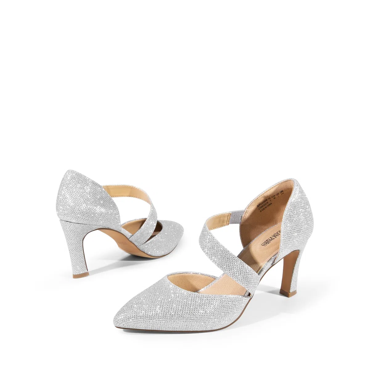 DREAM PAIRS Escarpins Femme Confortable Chaussure à Talon Bride Asymétrique SDPU2350W