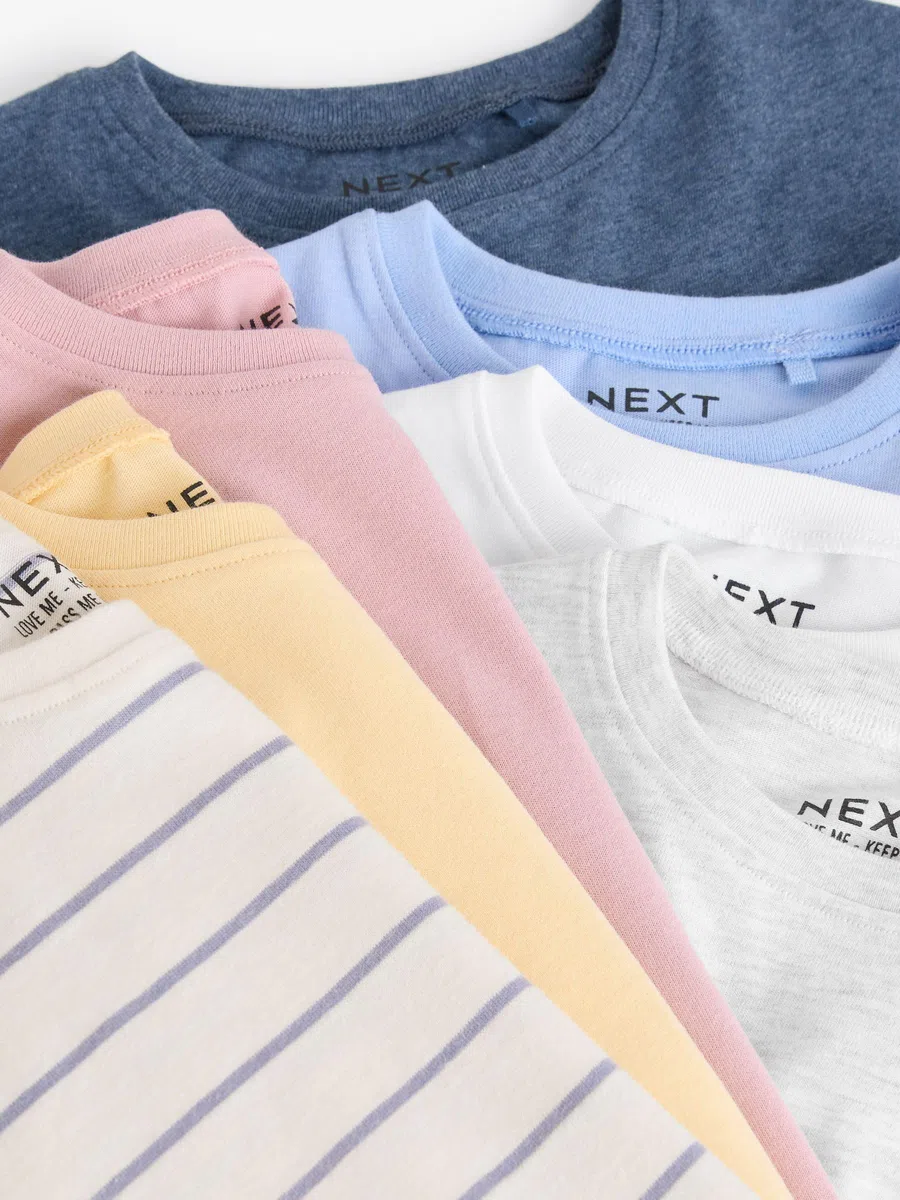 NEXT Fille Lot de 7 t-Shirts à Manches Longues
