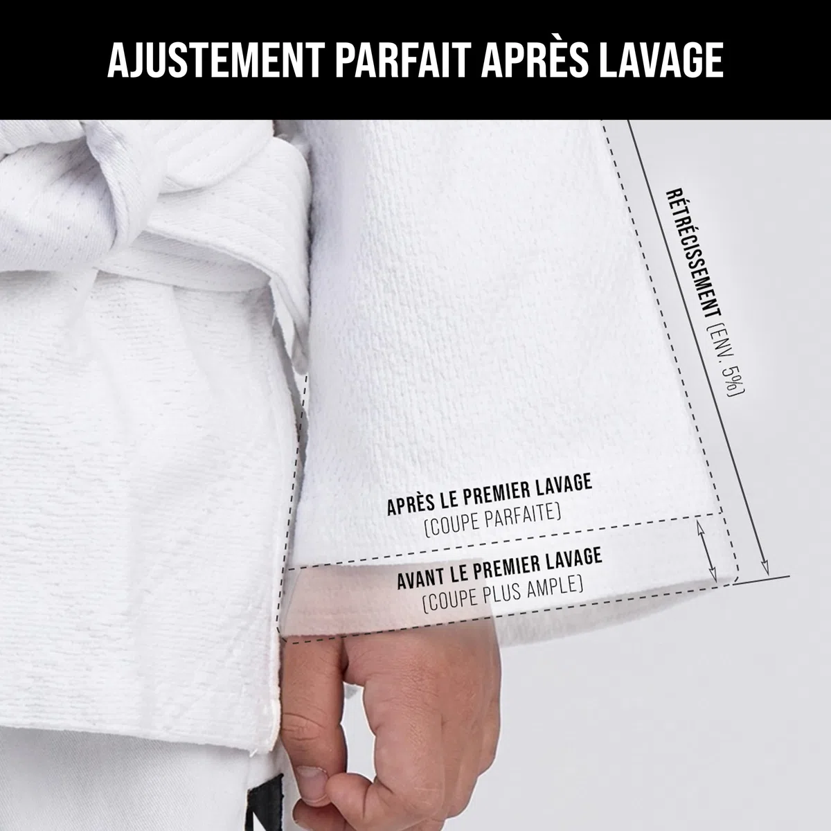 IPPONGEAR Future 2 Combinaison de Judo pour débutants et Enfants Combinaison d'arts Martiaux avec Ceinture (élastique et Cordon de Serrage au Pantalon, densité du Tissu 335gr/m²) Blanc
