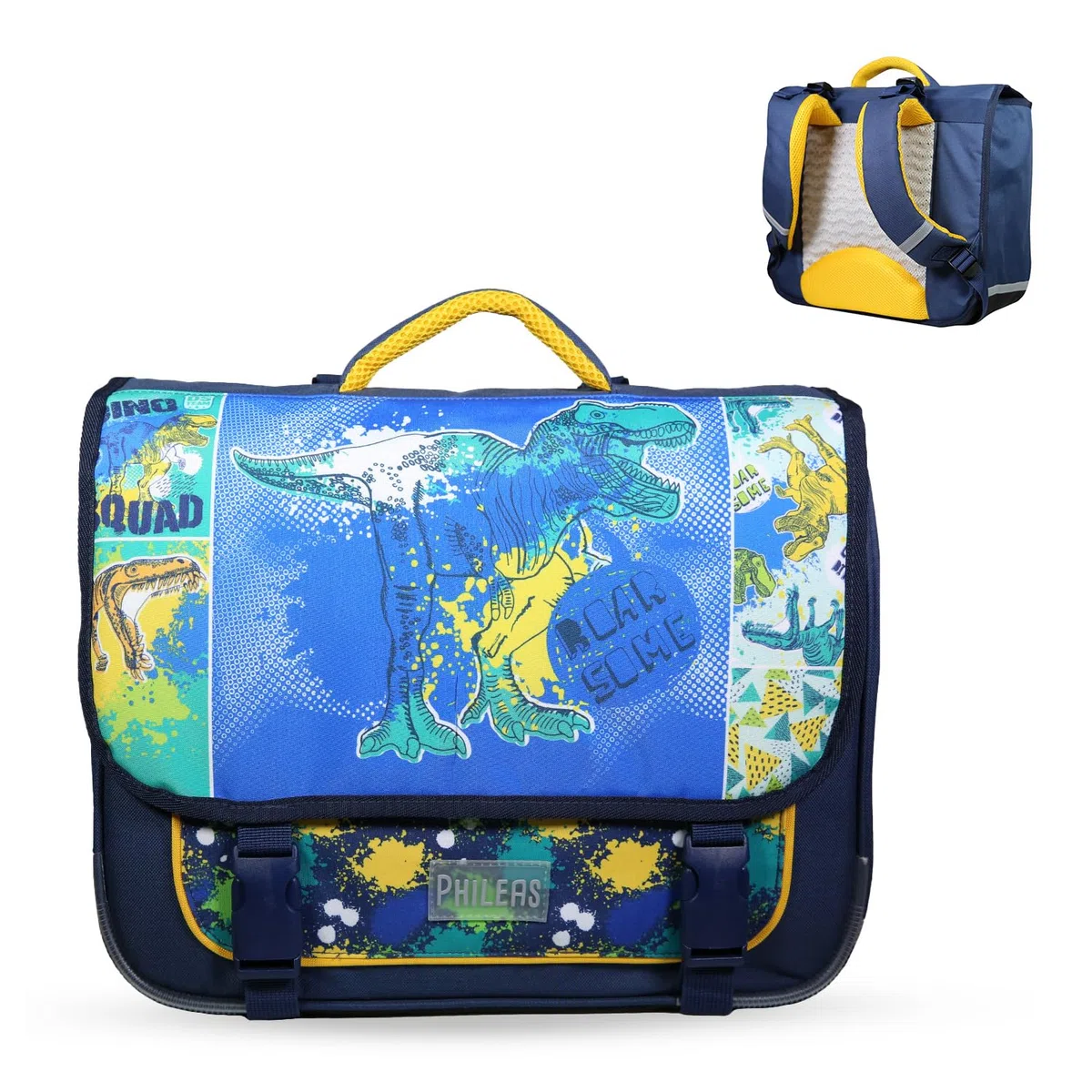Bagtrotter - Cartable Primaire Garçon 38 cm - Grand Rangement - Tons Bleu - Différents Modèles & Licences