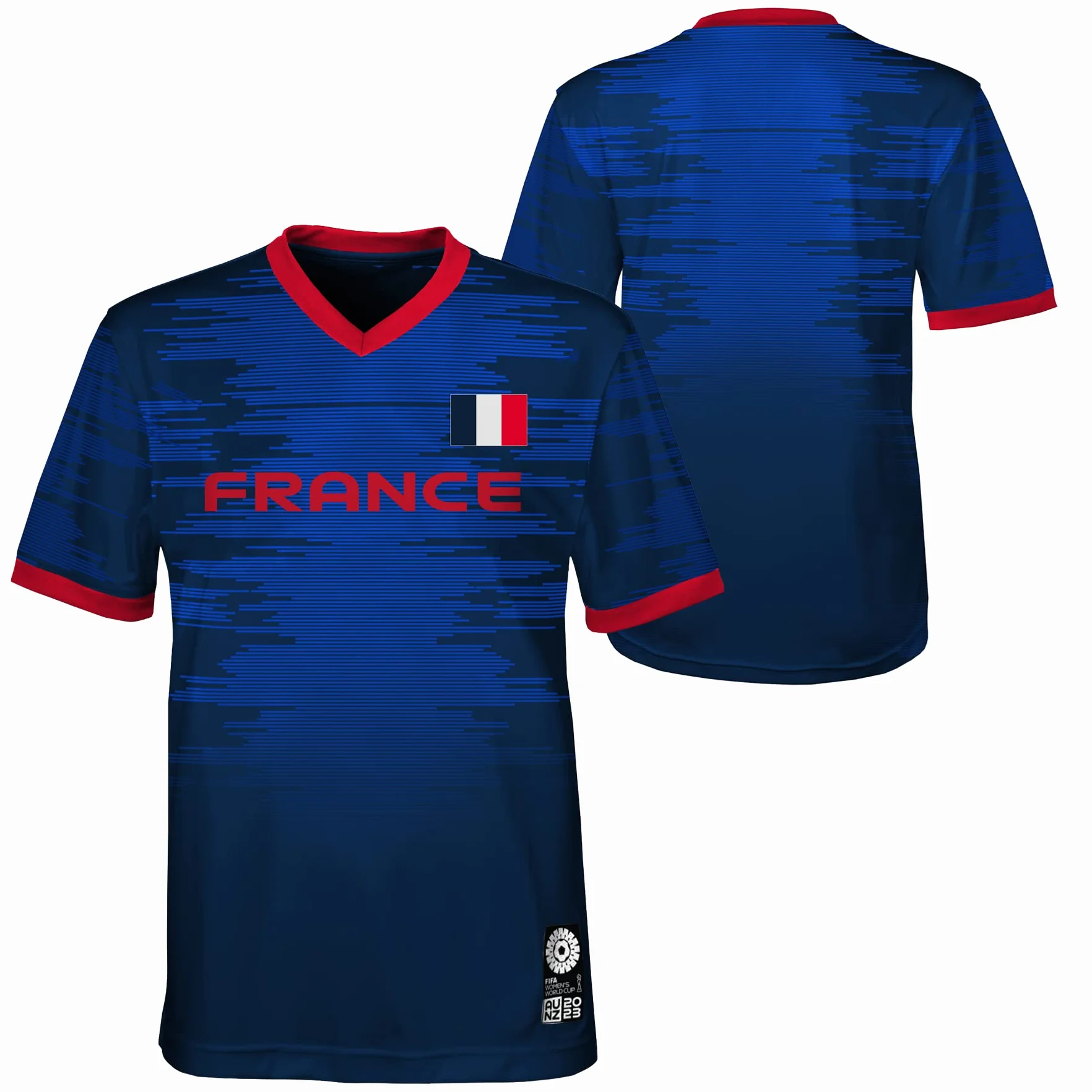 FIFA Official 2023 FIFA Femmes Football World Cup Adult Team Shirt France T-Shirt Mixte (Lot de 1)