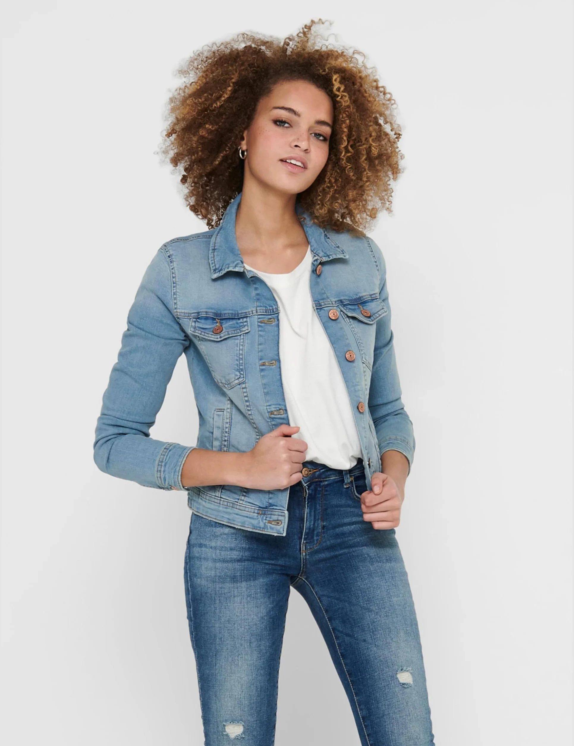 Only Onltia Life Jacket Bb Col Bex168a Noos Veste en jean Femme