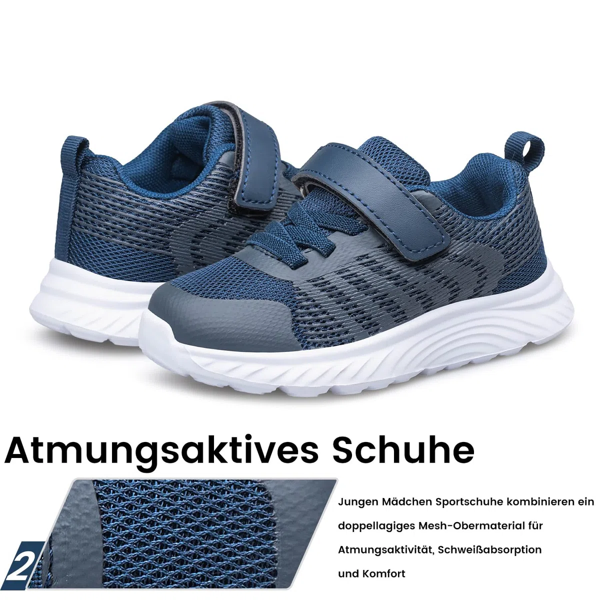 Raoendis Baskets Enfants Chaussures de Sport Garçons Filles Kids Sneakers Running Fitness Shoes Antidérapantes Respirant Légères Indoor Outdoor