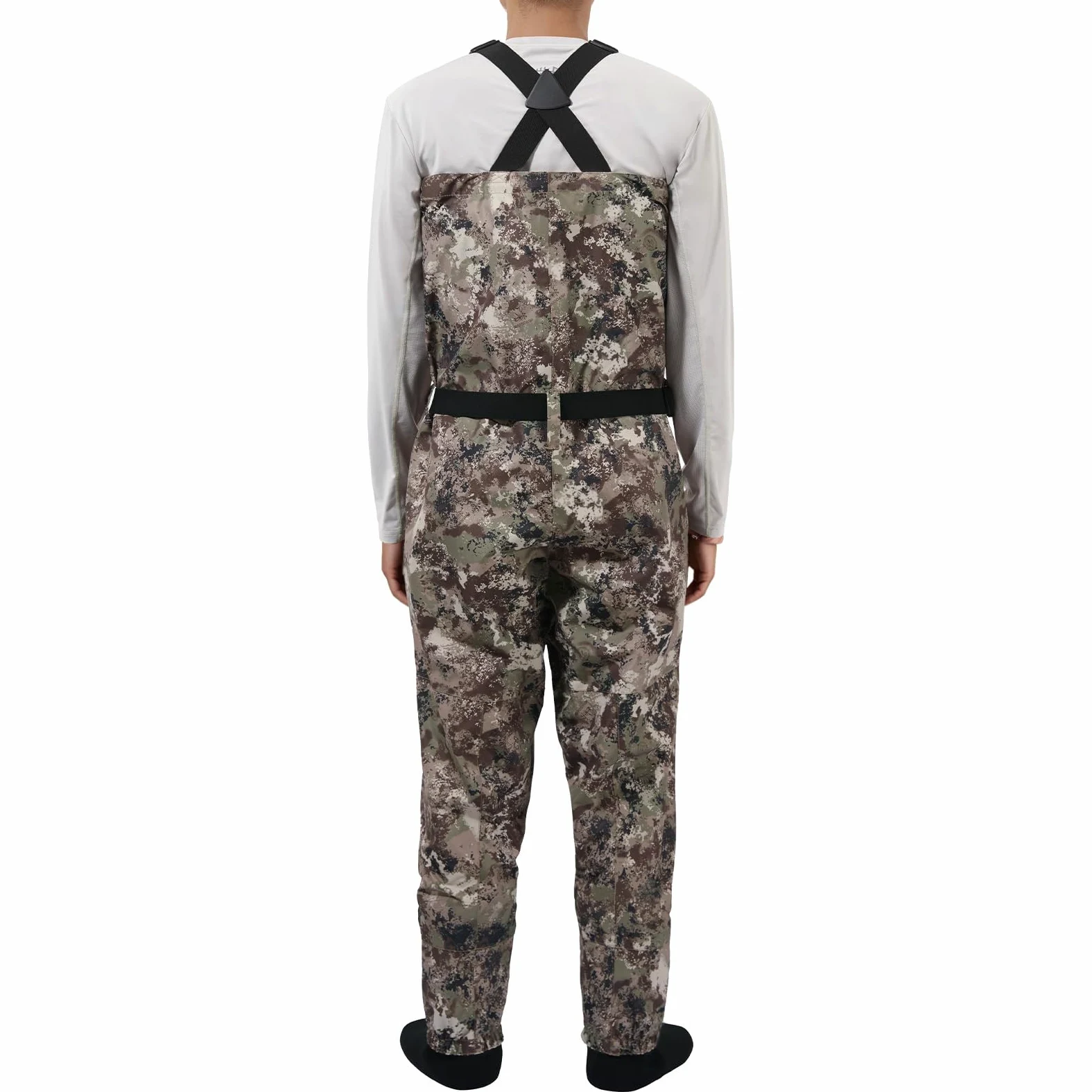 Bassdash Wader à poitrine Léger Respirant Camouflage Noir Semelle de Chaussette Pêche à la Mouche Chasse FW11