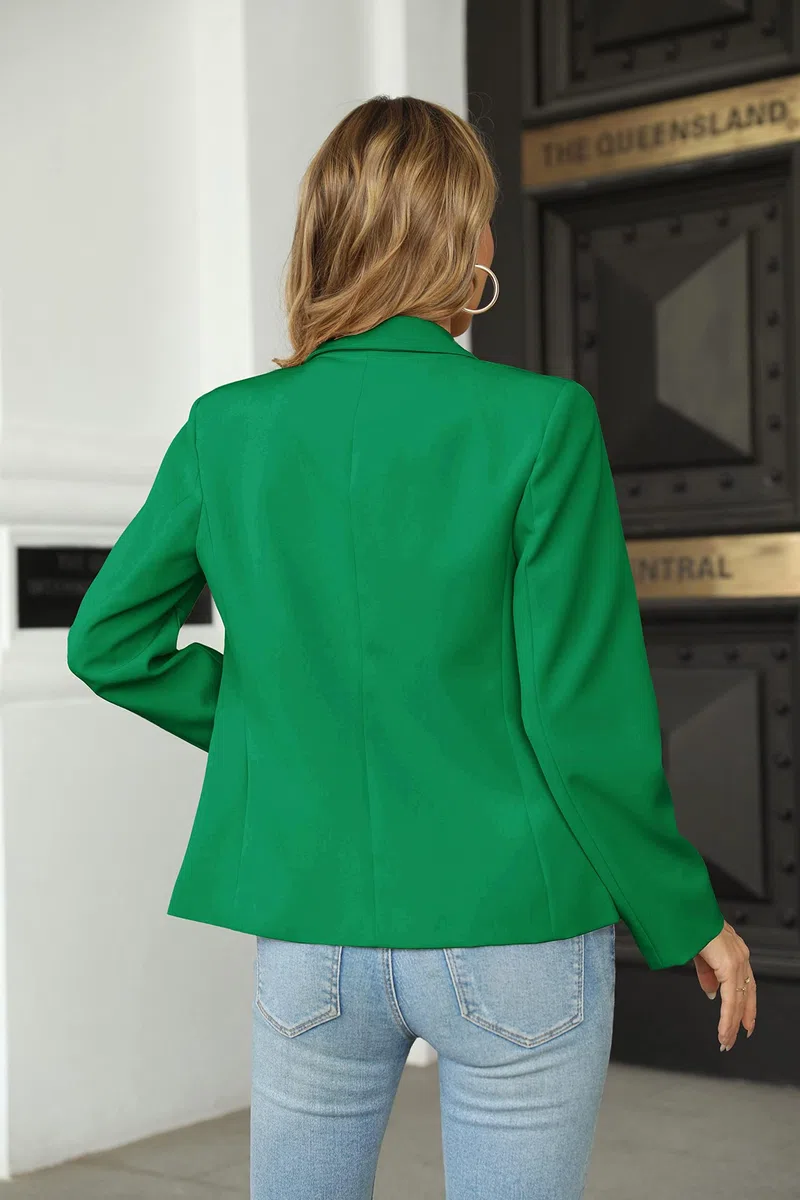 Cicy Bell Blazer décontracté à manches longues pour femme - Pour le bureau et le travail