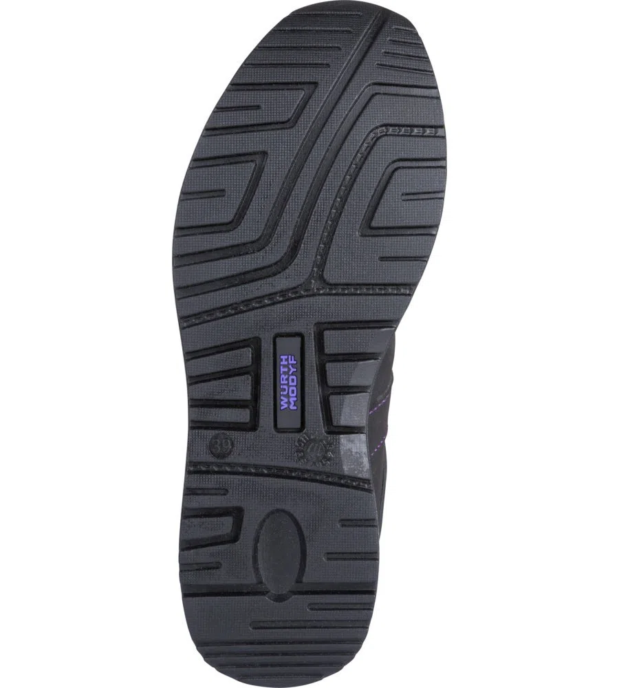 WüRTH MODYF Chaussures de sécurité montantes femme Carina S3 noires/violettes - Pointure 36
