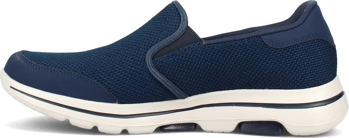 Skechers Homme Gowalk 5-Elastic Stretch Athletic Slip-on Casual Loafer Walking Shoe Basket, Bleu Marine 2, 44 EU X-Large