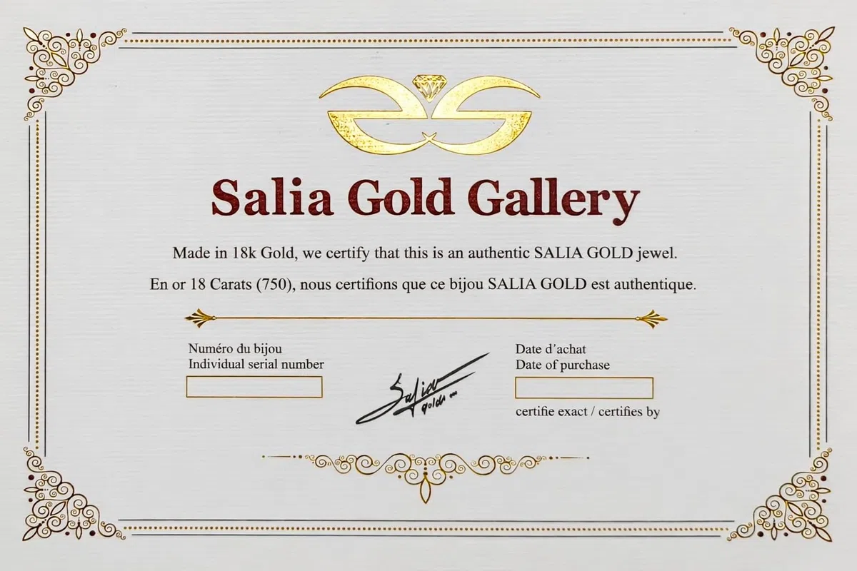Pendentif Femme – or 18 carats – 0.23 gr – papillon, bijou artisanal – Valeur refuge – Idée cadeau – poinçon 750 – Certificat d’authenticité – Salia Gold Paris