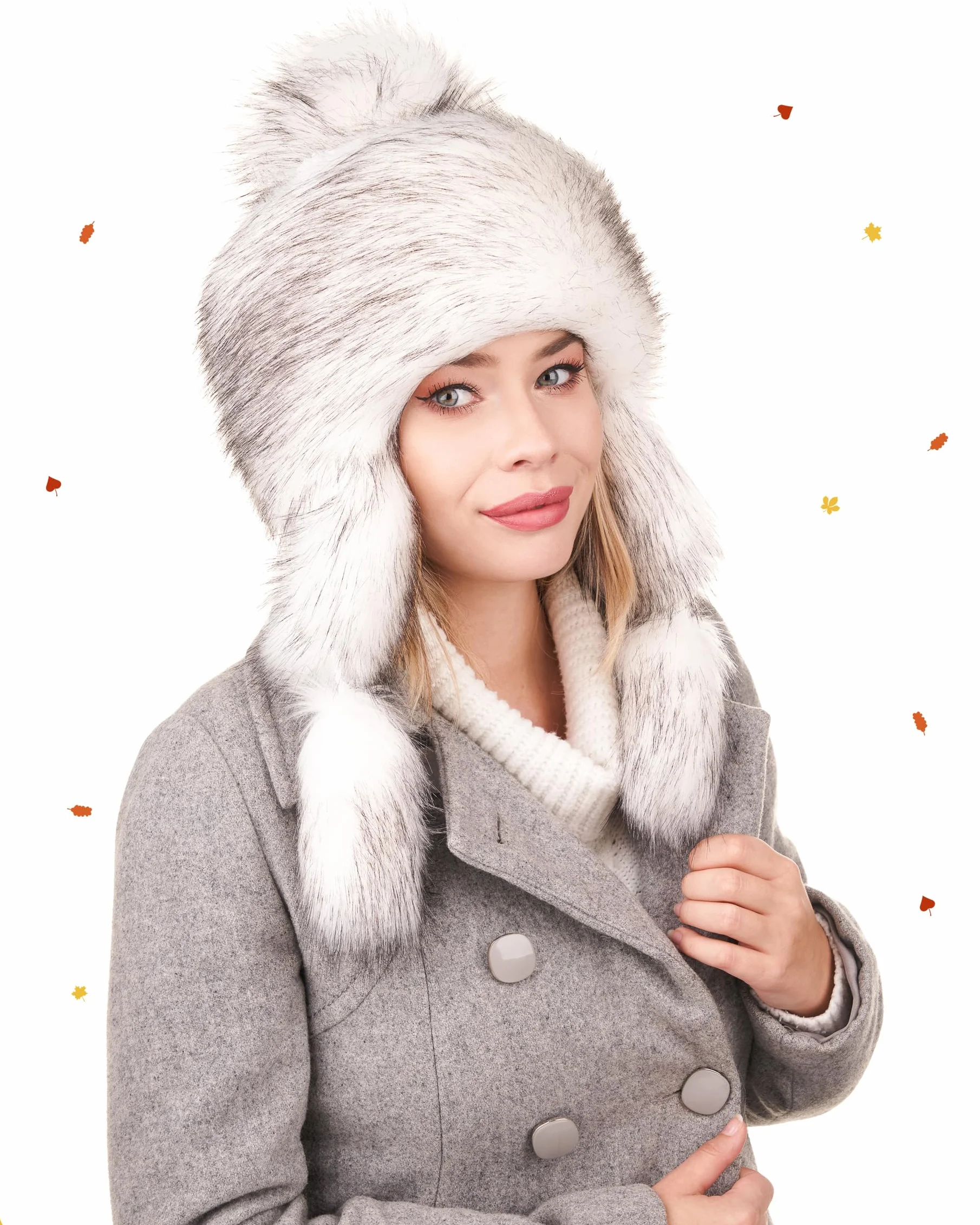 Futrzane Classic Chapka - Chapeau Femme Fausse Fourrure - Chaud Bonnet Montagne