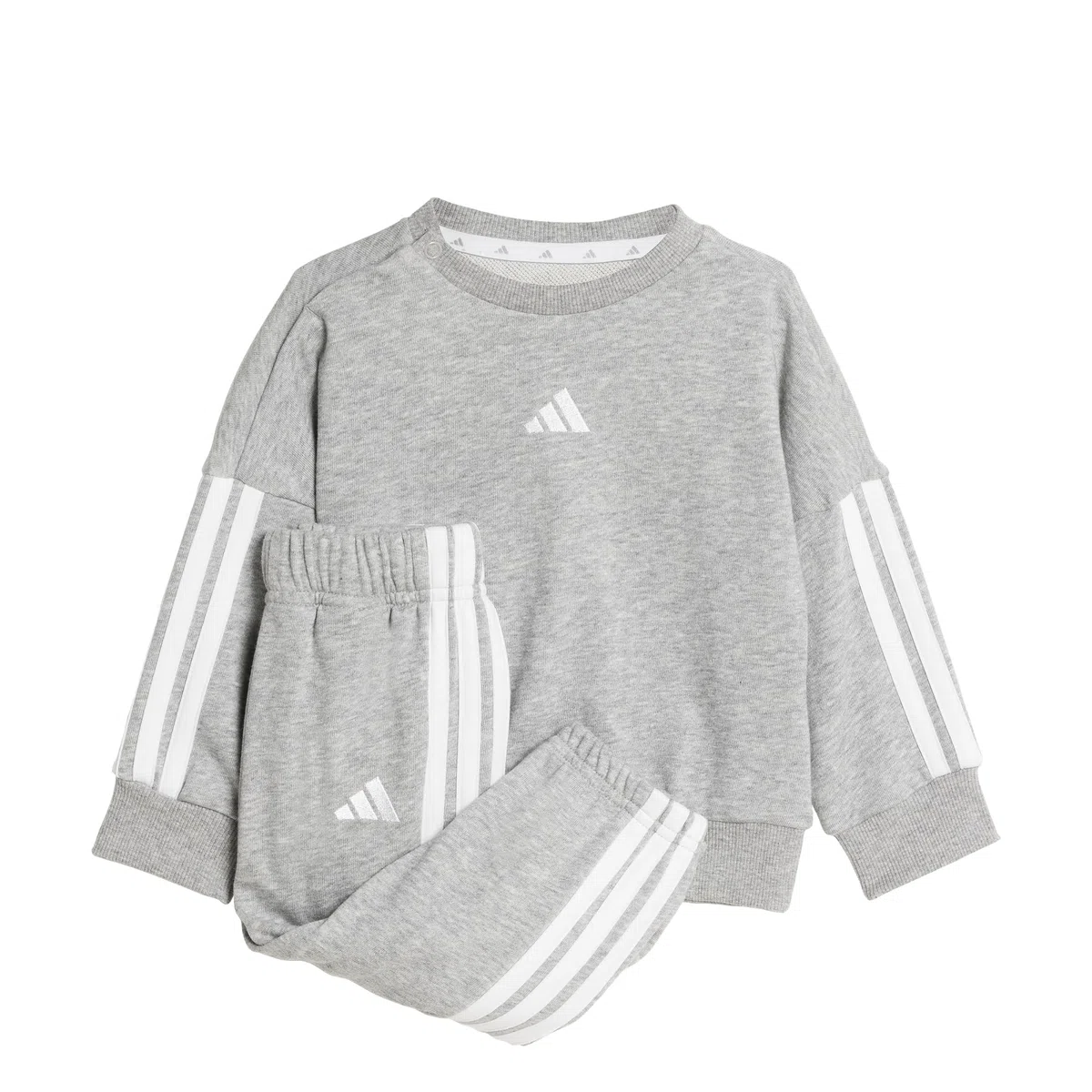 adidas Mixte bébé Essentials Jogger Track Suit, Medium Grey Heather/White, 6-9 Months