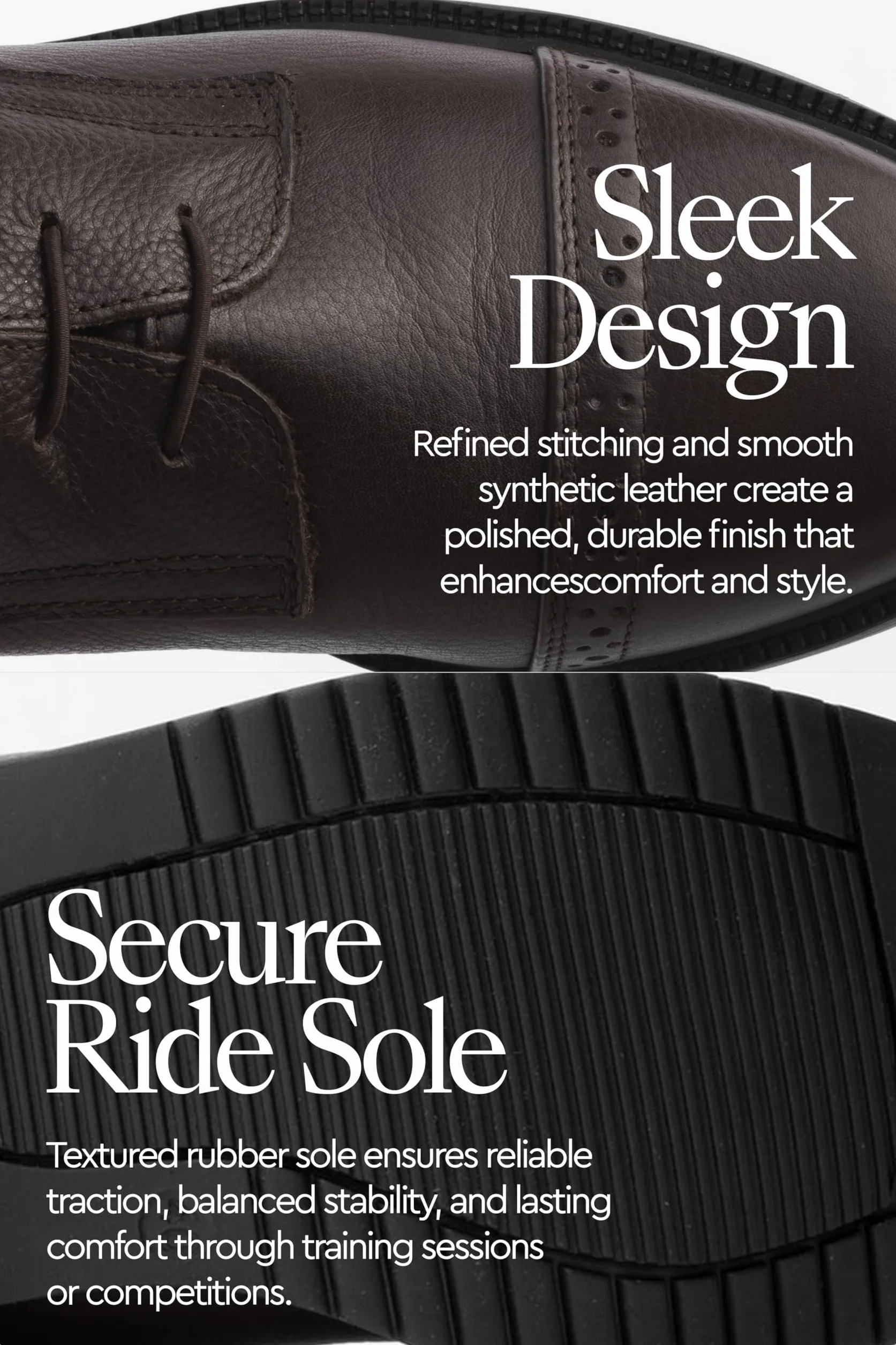 HORZE Femme, Bottes d'équitation Verona, Aspect Cuir, Bracelets Amovibles, Marron, 40W