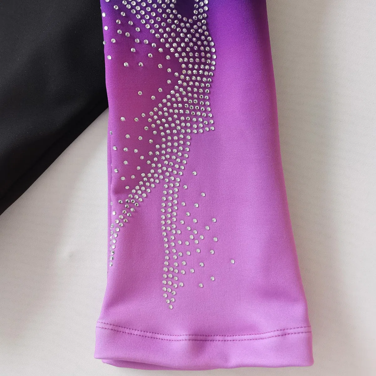 LIUHUO Pantalon de patinage artistique pour fille deux couleurs plus pantalon d'entraînement en velours