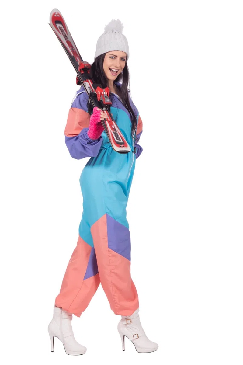 MIMIKRY Costume de ski pour femme des années 80 - Combinaison combinaison - Trash Bad Taste Apres Ski