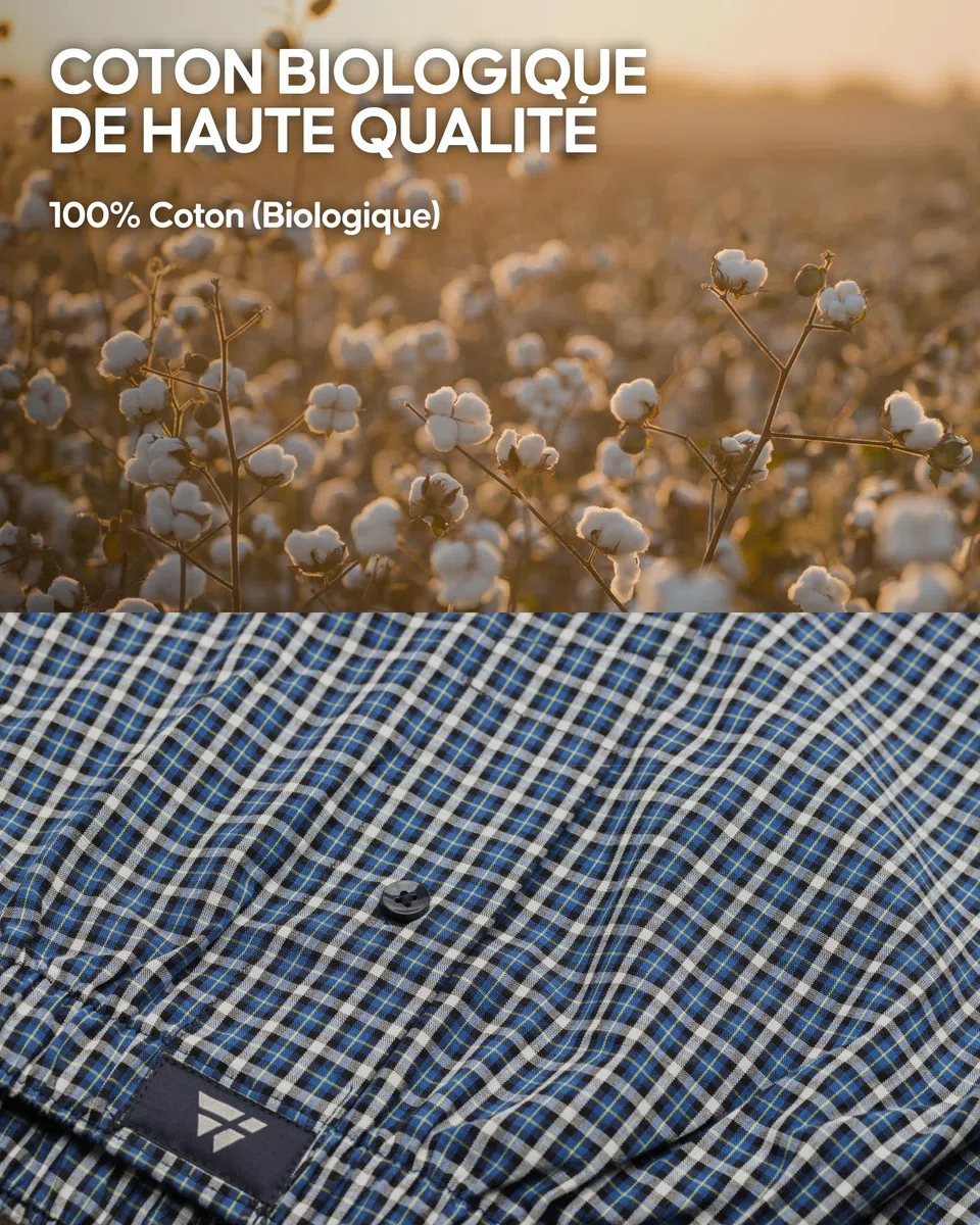 DANISH ENDURANCE Boxers Tissés 100% Coton Bio, Caleçon Americain pour Hommes, Coupe Ample, Lot de 4 ou 6