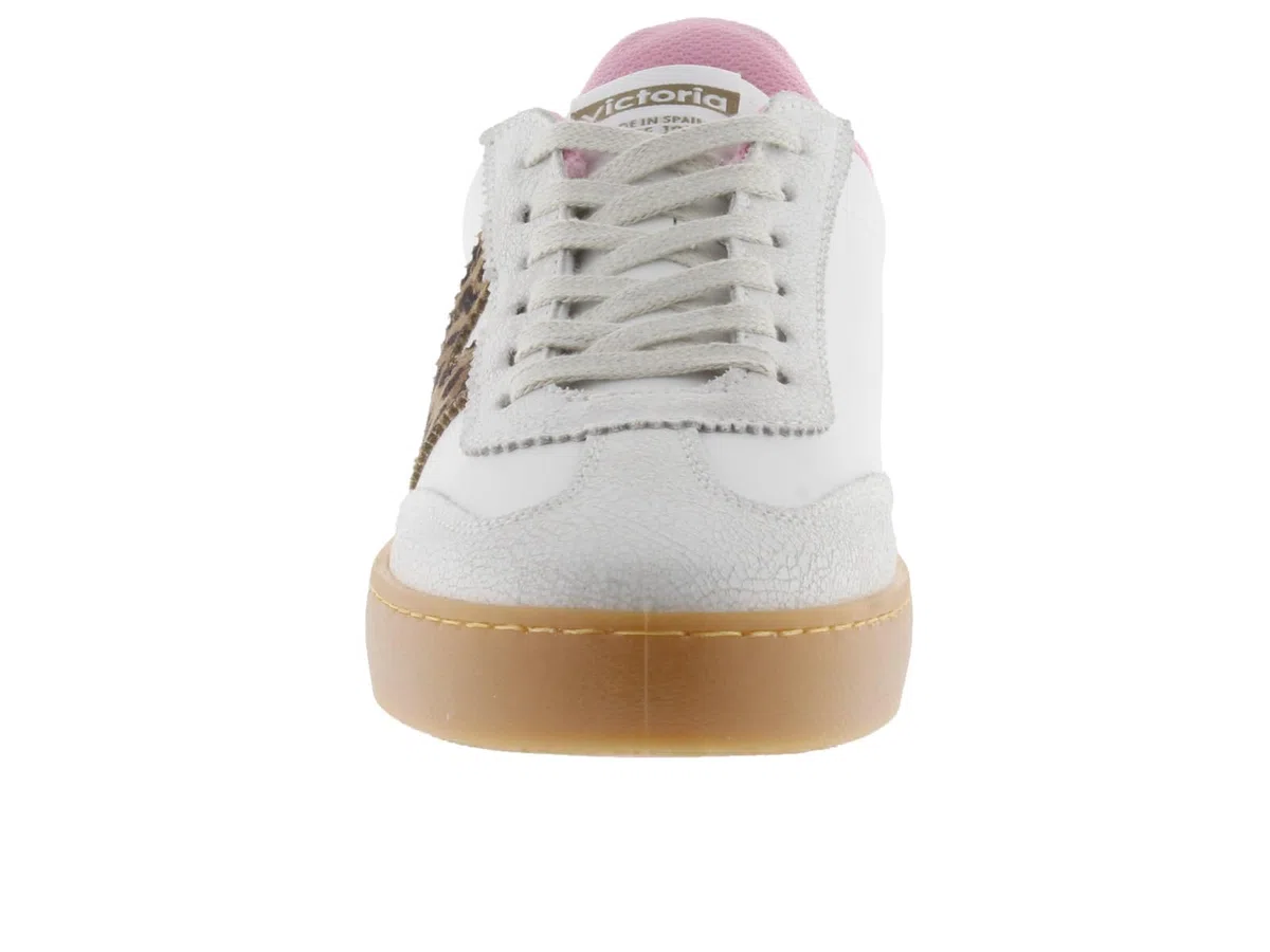 Victoria Basket Basse Berlin Ciclista Effet Cuir & Pièces en Croûte De Cuir en Contraste 1126204 pour Femme
