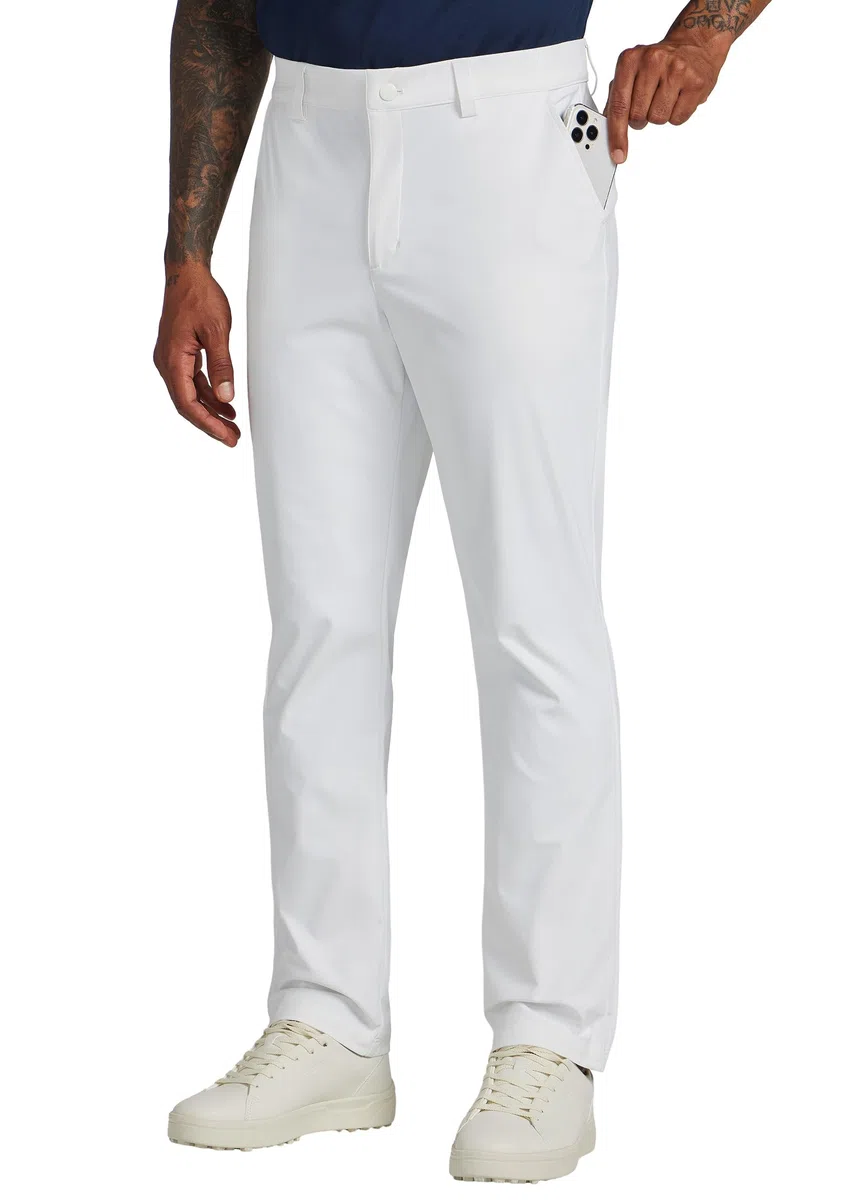 WILLIT Pantalon de golf stretch pour homme - Séchage rapide - Pantalon de bureau - Pantalon décontracté avec 4 poches - 86 cm - 81 cm