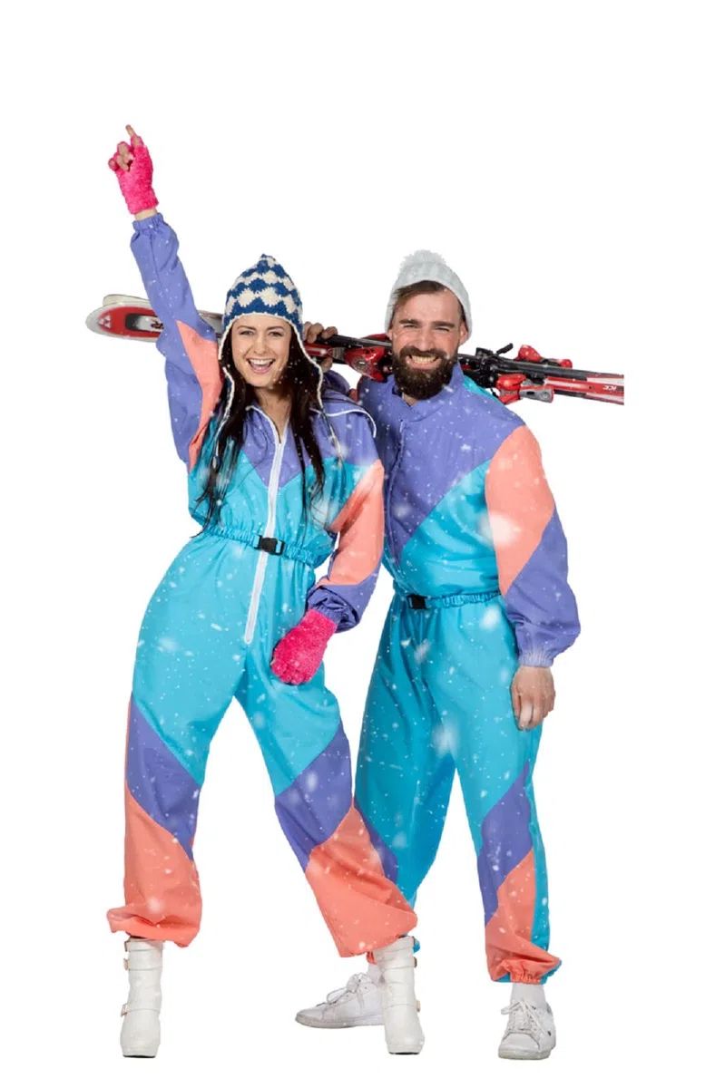 MIMIKRY Costume de ski pour femme des années 80 - Combinaison combinaison - Trash Bad Taste Apres Ski