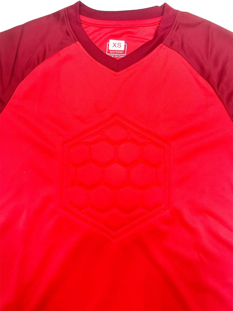 ZUYPSK Maillot de gardien de but de football pour garçon - Maillot de sport rembourré à manches longues - Équipement de protection