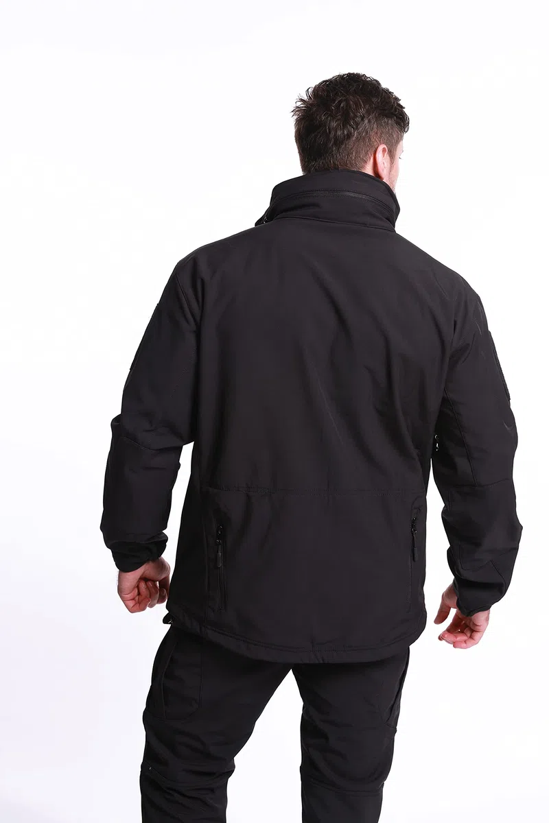 Hommes Tactique Vestes Softshell Extérieures Doublure Polaire Chauds Imperméable Vestes Encapuchonné Manteau Camouflage avec Poches Multifonctions