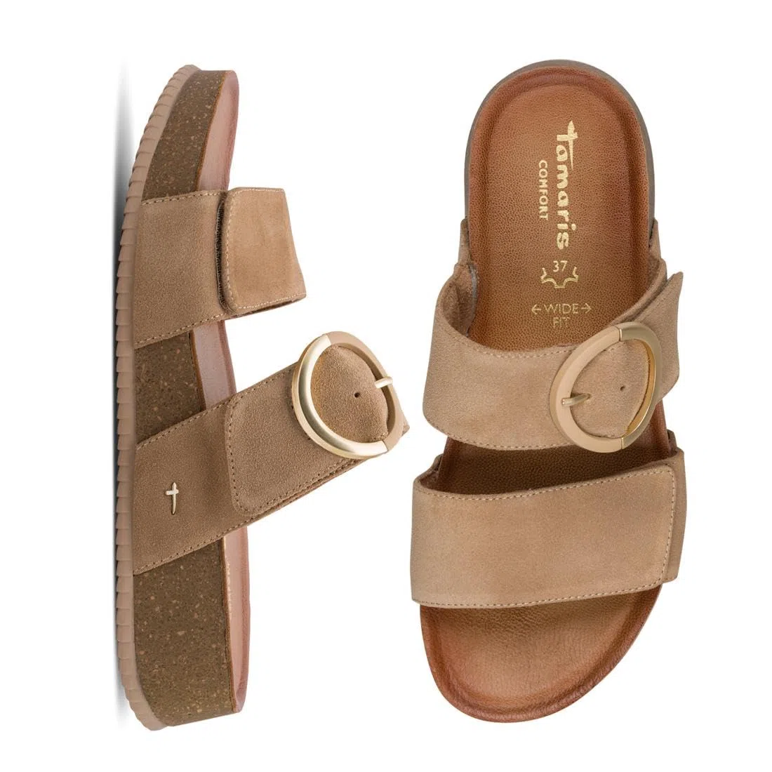 Tamaris Tamaris Comfort Damen Wedge/Plat Mule Multiadjustable Plate-formeFemme