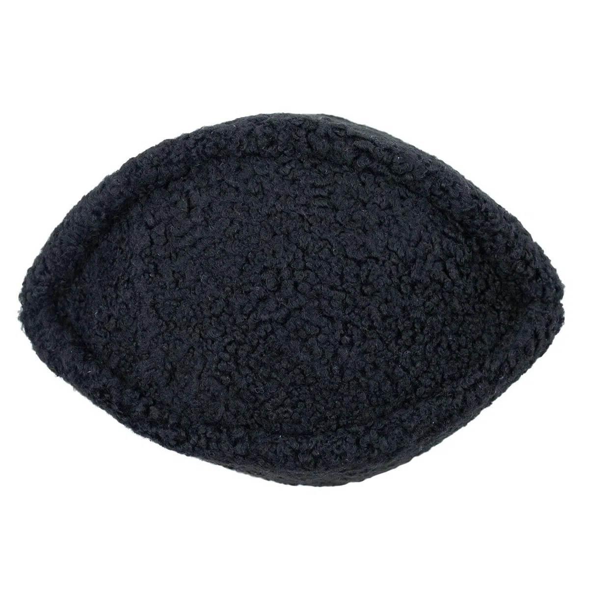 Atatürk Hat - Peau de mouton noire - Chapeau d'hiver - Chapeau en cuir fait main - Kalpak Anatolien - Crescent et étoile turques - Idée cadeau unique, Noir , XS