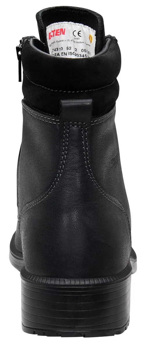 ELTEN Sicherheitsschuhe Nikola Black Mid ESD S2, Damen, Business, Elegant, Schwarz, Stahlkappe