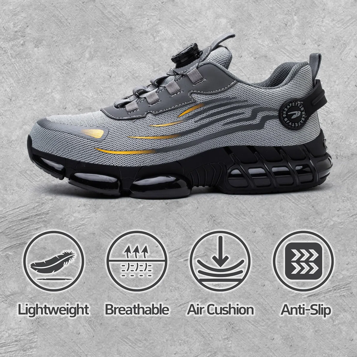 Chaussures de Sécurité Homme Femme Légère Basket Securite Antidérapante Mode Confortable Chaussures de Travail Respirantes 36-48 EU