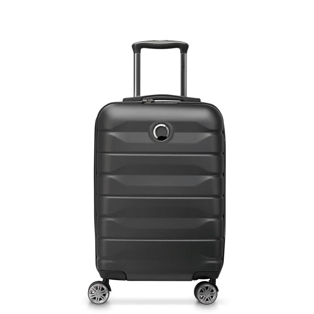 DELSEY Paris - AIR Armour - Valise Cabine Rigide Extensible - 55x35x26 cm - 42 litres - S - Noir