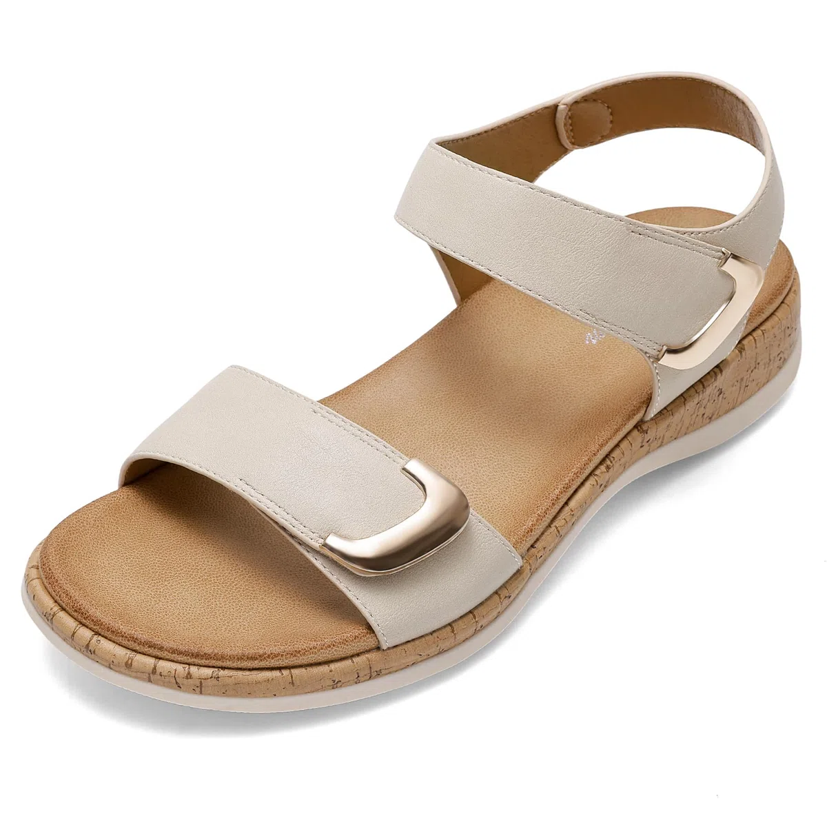 Littleplum Sandales Femme Été Confortable Casual Plats Plage Claquettes