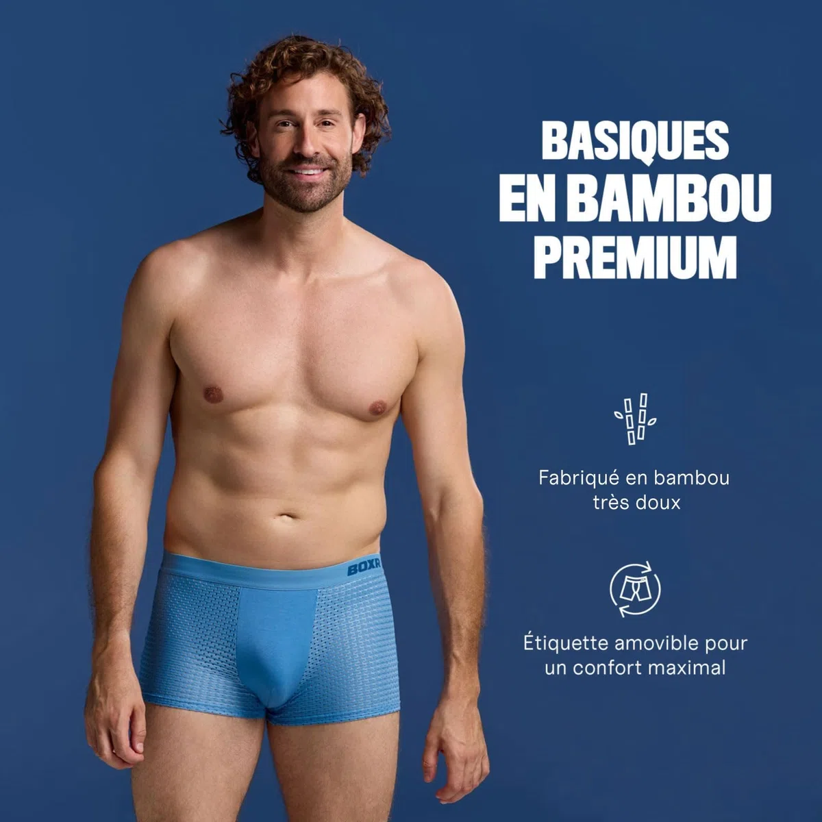 BOXR Underwear Boxers en Bambou - Lot de 4 - Doux comme de la Soie et Respirants (S-3XL)