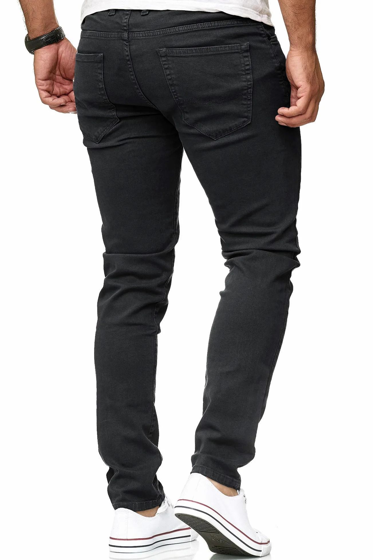Pantalon Homme Jeans Colored Denim Coton Slim Fit