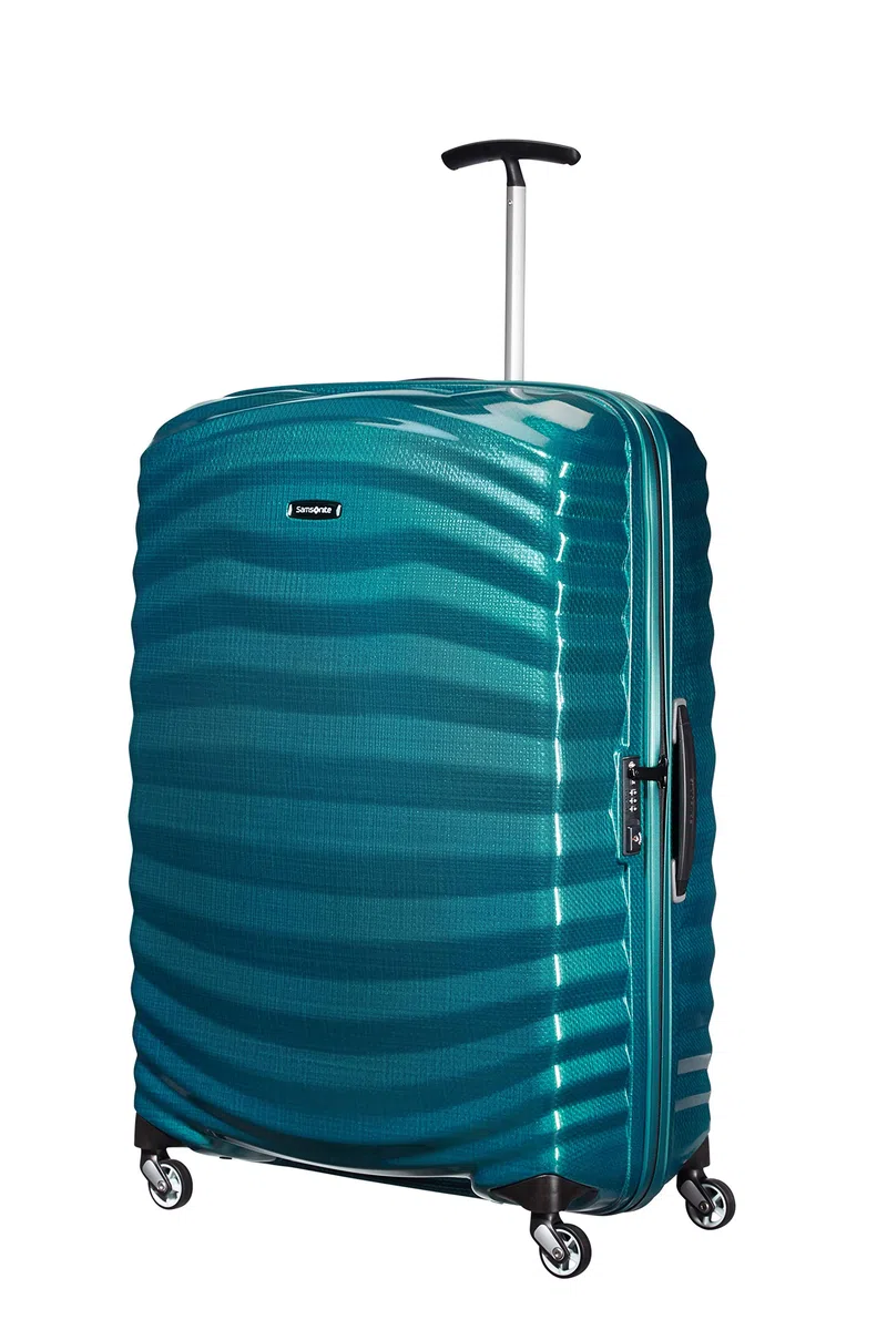 Samsonite Lite -Shock - Spinner XL Suitcase, 81 cm, 124 L, Bleu (Bleu à Essence)