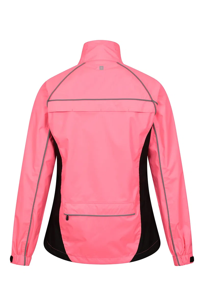 Mountain Warehouse Veste Imperméable Adrenaline Femme - Veste Respirante, Coutures Imperméables, Veste Pluie Réfléchissante - Cyclisme, Printemps été