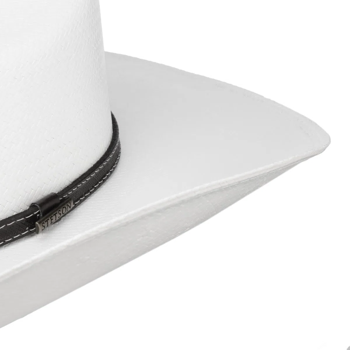 Stetson Chapeau en Paille Vanlesco Western Toyo Femme/Homme - D'Ete de Cowboy avec Bandeau Cuir Ete Printemps-ete