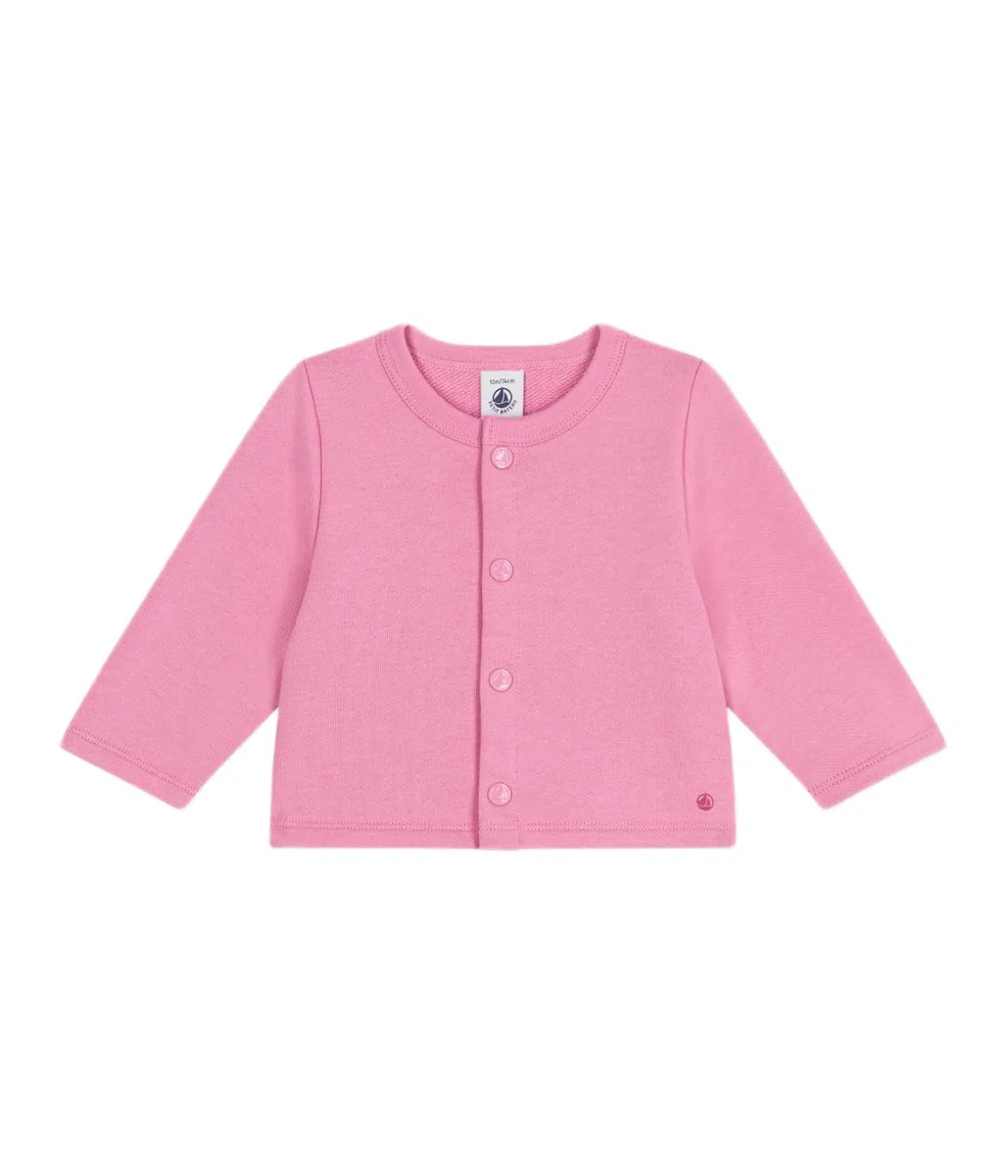 Petit Bateau Cardigan Bébé en Coton Uni Vêtements Jour Bébé Fille Lot de 1