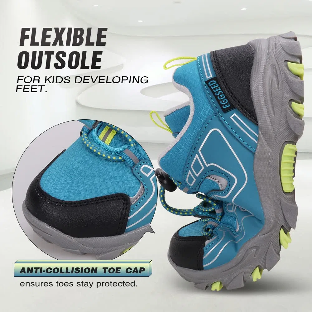 UOVO Baskets garçons Chaussures de randonnée imperméables Baskets Enfants Chaussures de Trekking Chaussures de Sport de Plein air Chaussures de Course 27-40