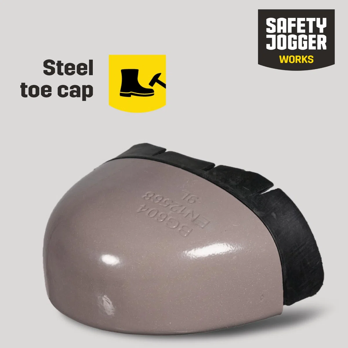 SAFETY JOGGER S2 Chaussures de Sécurité Hommes avec Embout en Acier – X0500 - Chaussure de Travail Antidérapante Femmes, Sabot de Sécurité en Cuir, Antibactérien, Résistant à l’Eau, Blanc