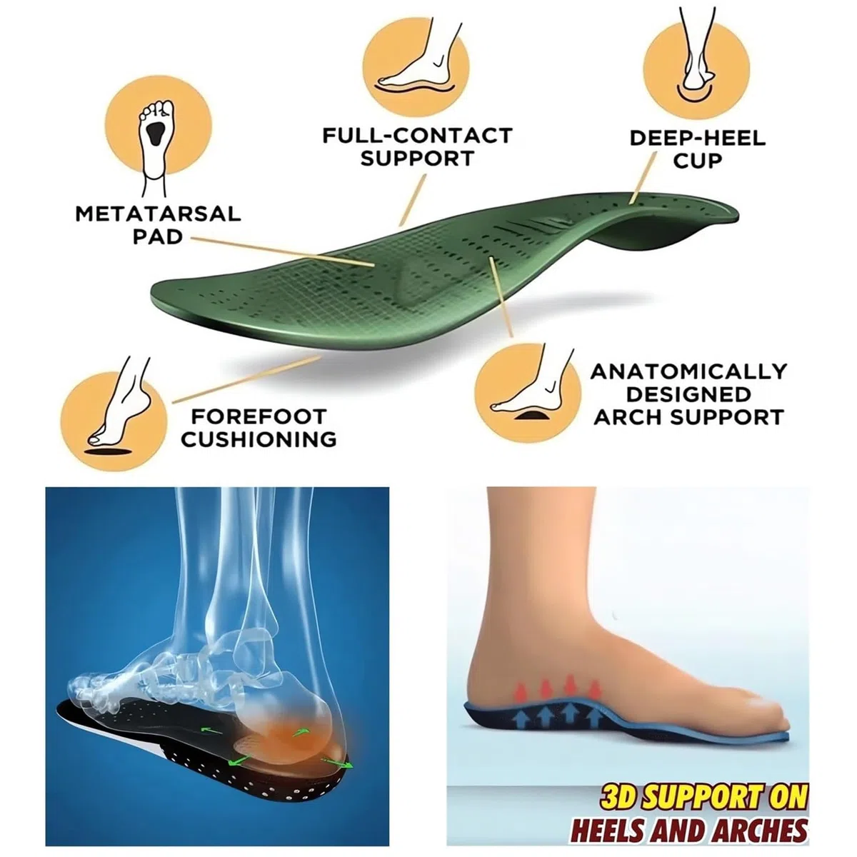 Chaussures De Marche Orthopédiques pour Hommes, Chaussures Orthopédiques Confortables à Enfiler avec Soutien De La Voûte Plantaire, Chaussures à Enfiler Rembourrées (Noir,44)