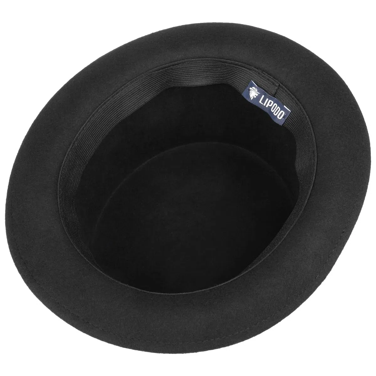 Lipodo CHAPEAUSHOP Haut-de-Forme Chapeau en Feutre de Laine Fabrique en Italie Femme Homme Toutes Saisons