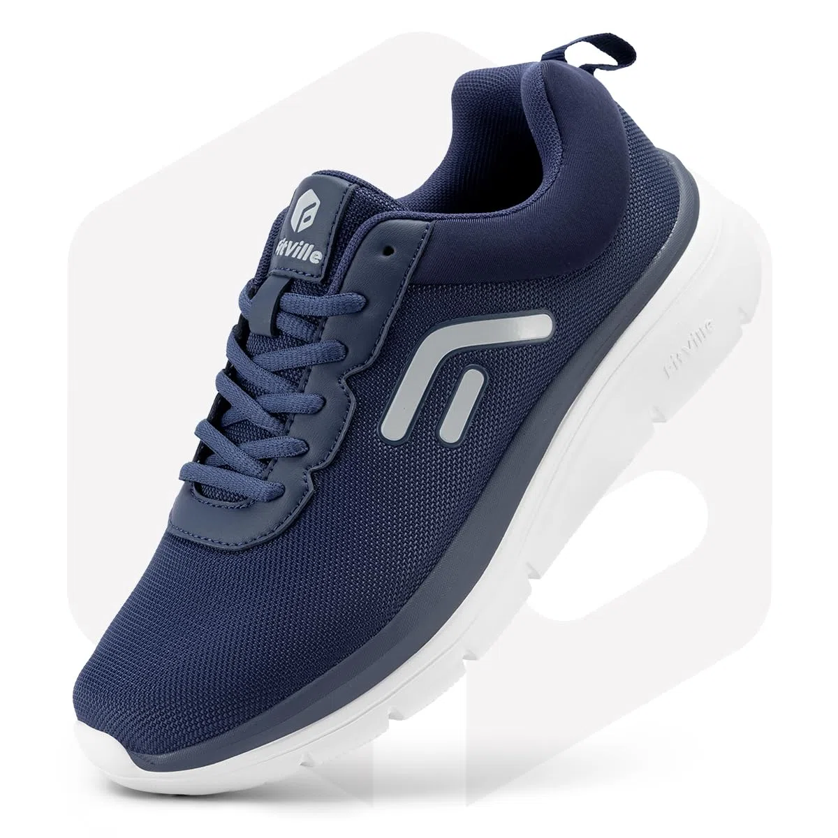 FitVille Chaussures de Marche Homme Extra Larges - Basket Orthopedique Chaussures Sport Sneakers Legere Basket Sport Fitness Homme Confortable
