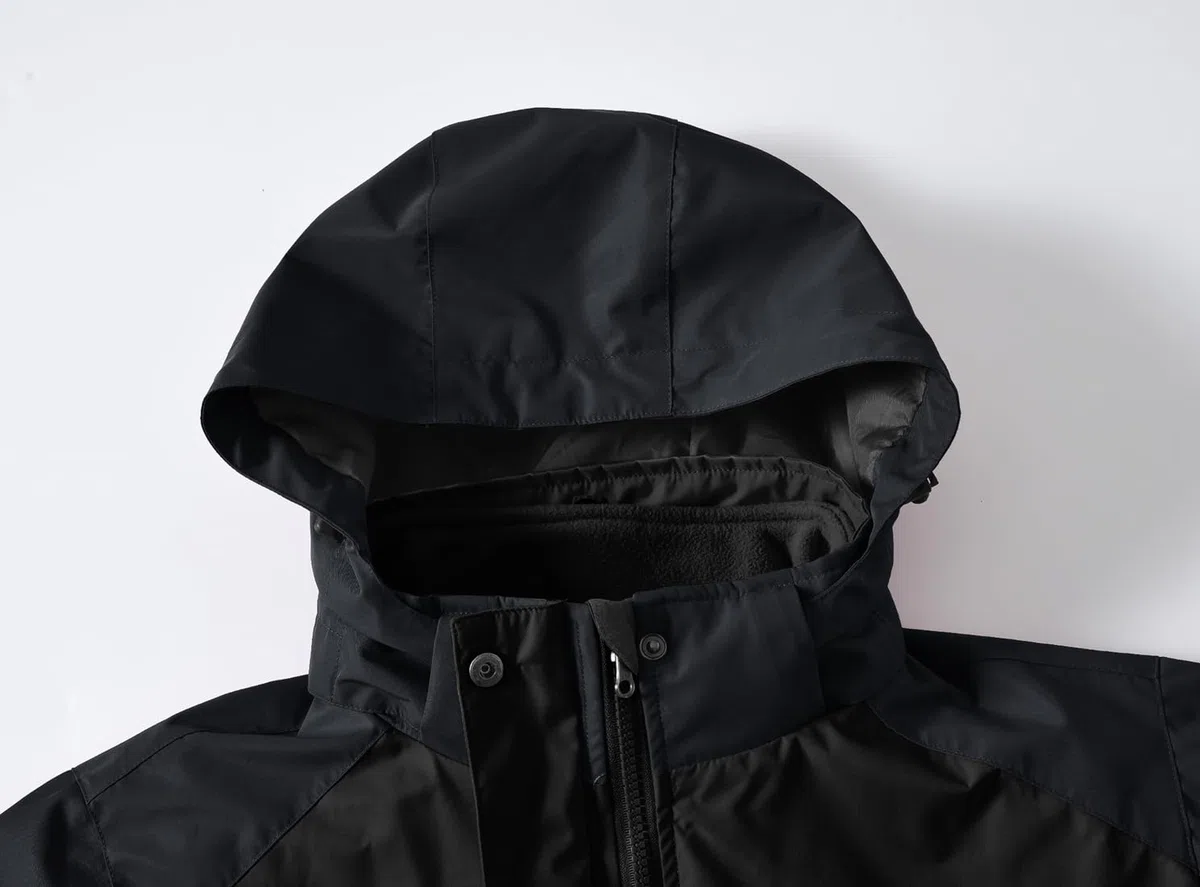 YSENTO Veste de ski 3 en 1 pour femme - En polaire - Imperméable - Coupe-vent - Chaude - Fonction d'extérieur - Softshell - Avec capuche amovible