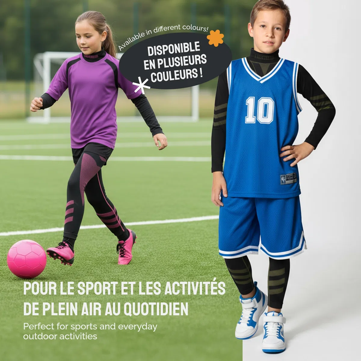 Ladeheid sous-vêtements Thermiques Ensemble Shirt Manches Longues Caleçon Long Unisexe Enfant LAGI009