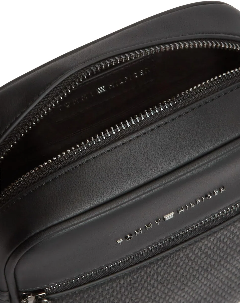 Tommy Hilfiger TH Woven Mini Reporter Am0am14095 Crossover pour homme Noir Taille unique